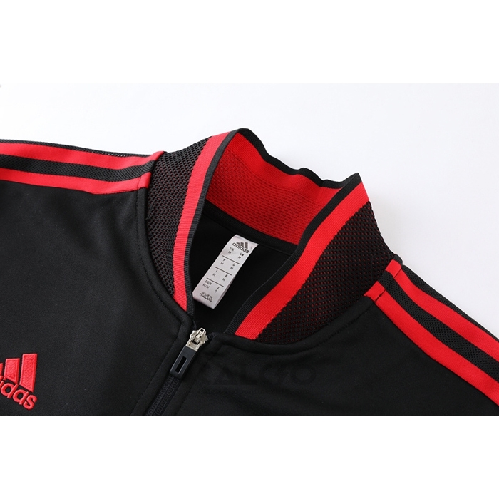 Tuta da Track di Giacca Manchester United 2022-2023 Nero e Rosso